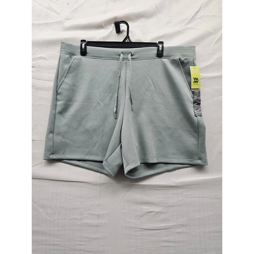 All in Motion Mens Athletic Shorts Green Poly‎ Blend Workout Size XXL